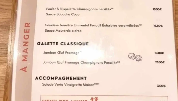 Amuse -  Menu - La Couarde-sur-mer