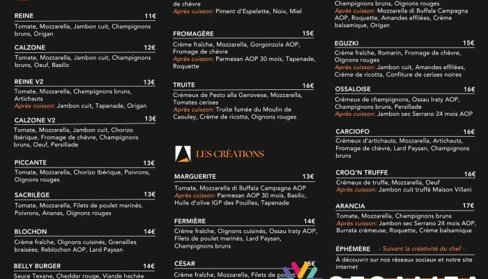 Arancia Pizza -    Poey De Lescar Lescar Artiguelouve Labastide Cezeracq Denguin Menu - Denguin
