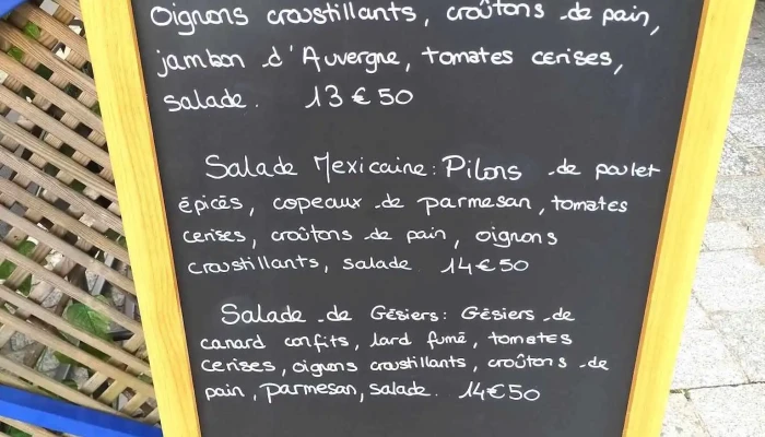 Bar De La Tour -  Menu - Aubusson