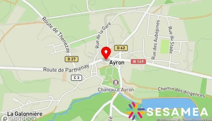 Bar Hotel Restaurant Du Centre -  Carte - Ayron