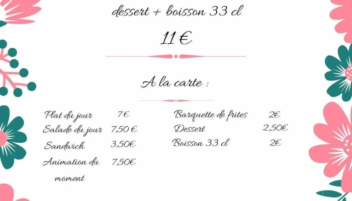 Brasserie Market -  Menu - Bergerac