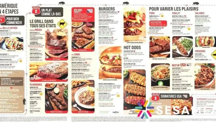 Buffalo Grill Bergerac -  Menu - Bergerac