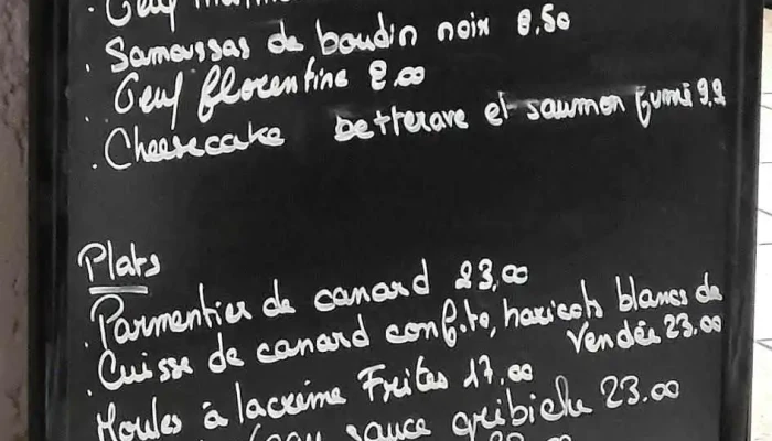 Com D Roy -  Menu - Andernos-les-bains