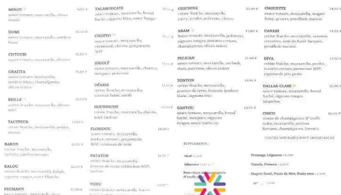Eat Rapizz   Bassens Menu - Bassens