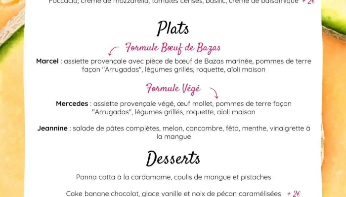 El Gato De La Cocina -  Menu - Bazas