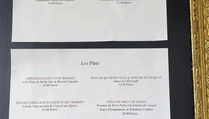 Indigo -  Menu - Bazas