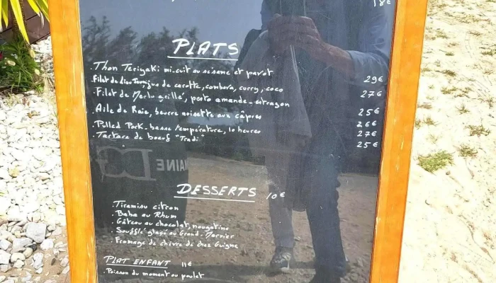 La Cabane De La Patache -  Menu - Les Portes-en-ré
