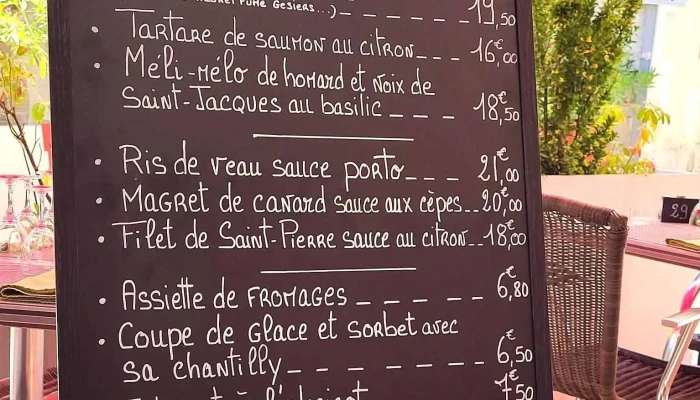 La Palombiere -  Menu - Saint-astier
