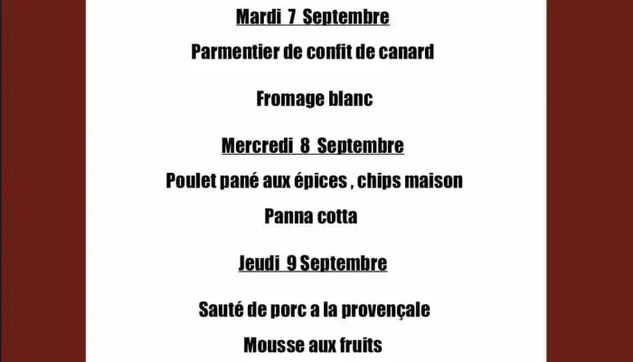 La Popote De Nono -  Menu - Aulnay