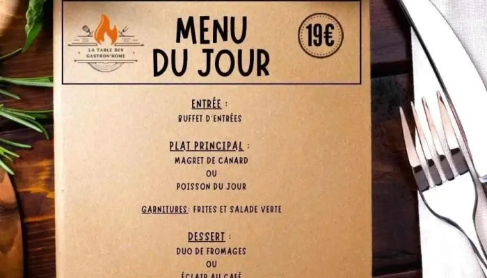La Table Des Gastronhome Menu - Bergerac
