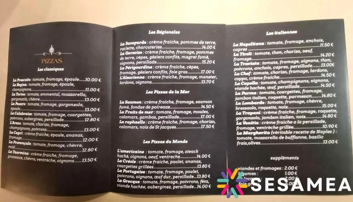 La Venitia -  Menu - Barbaste