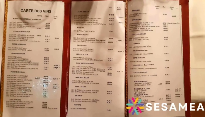 Le Robinson -  Menu - Quinsac