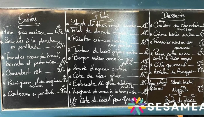 Le Saint Hubert -  Menu - Saint-selve