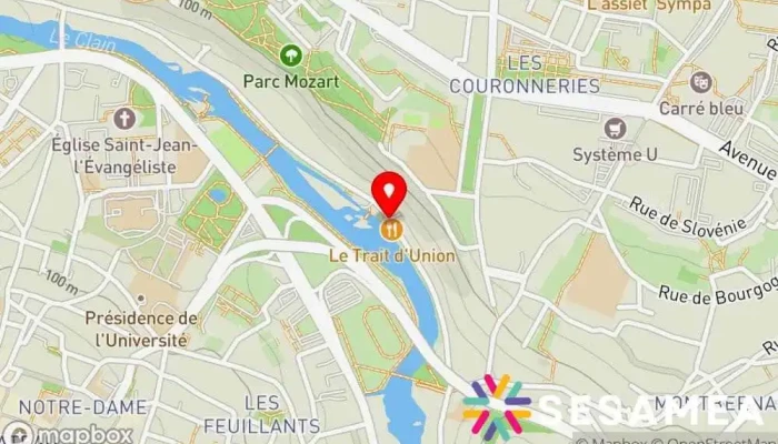 Le Trait Dunion Carte - Poitiers