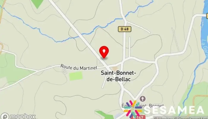 Les Robinsons -  Carte - Saint-bonnet-de-bellac