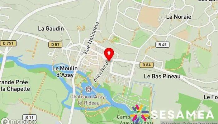 Lorangerie Dazay Carte - Azay-le-rideau