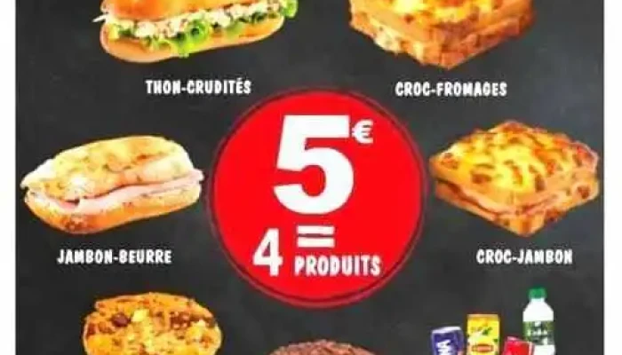 Marie Blachere Boulangerie Sandwicherie Tarterie Menu - Bellac