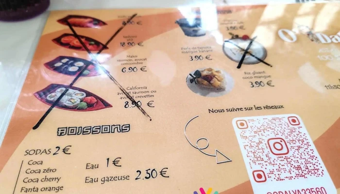 Odalya Menu - Sainte-eulalie