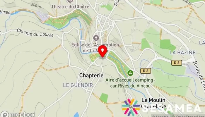Pont De La Pierre -  Carte - Bellac