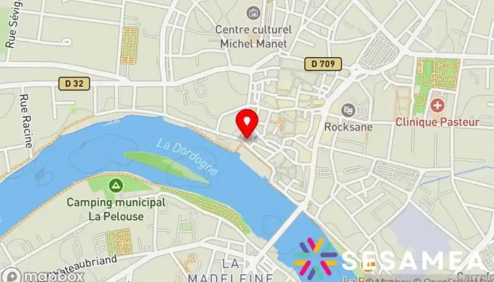 Quai Salvette -  Carte - Bergerac