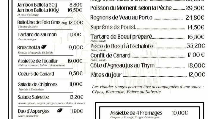 Quai Salvette -  Menu - Bergerac