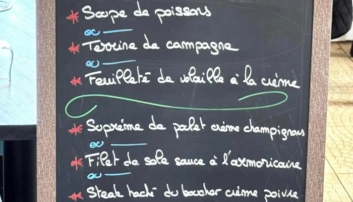 Restaurant La Braise -  Menu - Bergerac