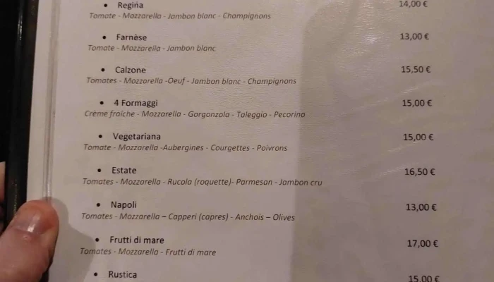 Sole Vino -  Menu - Bergerac