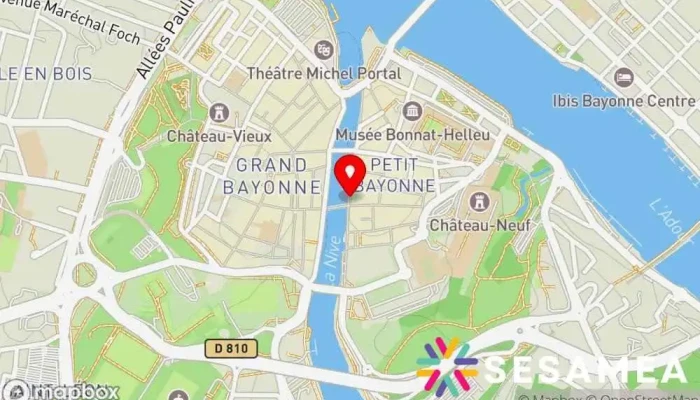 Une Bouteille A La Nive Carte - Bayonne